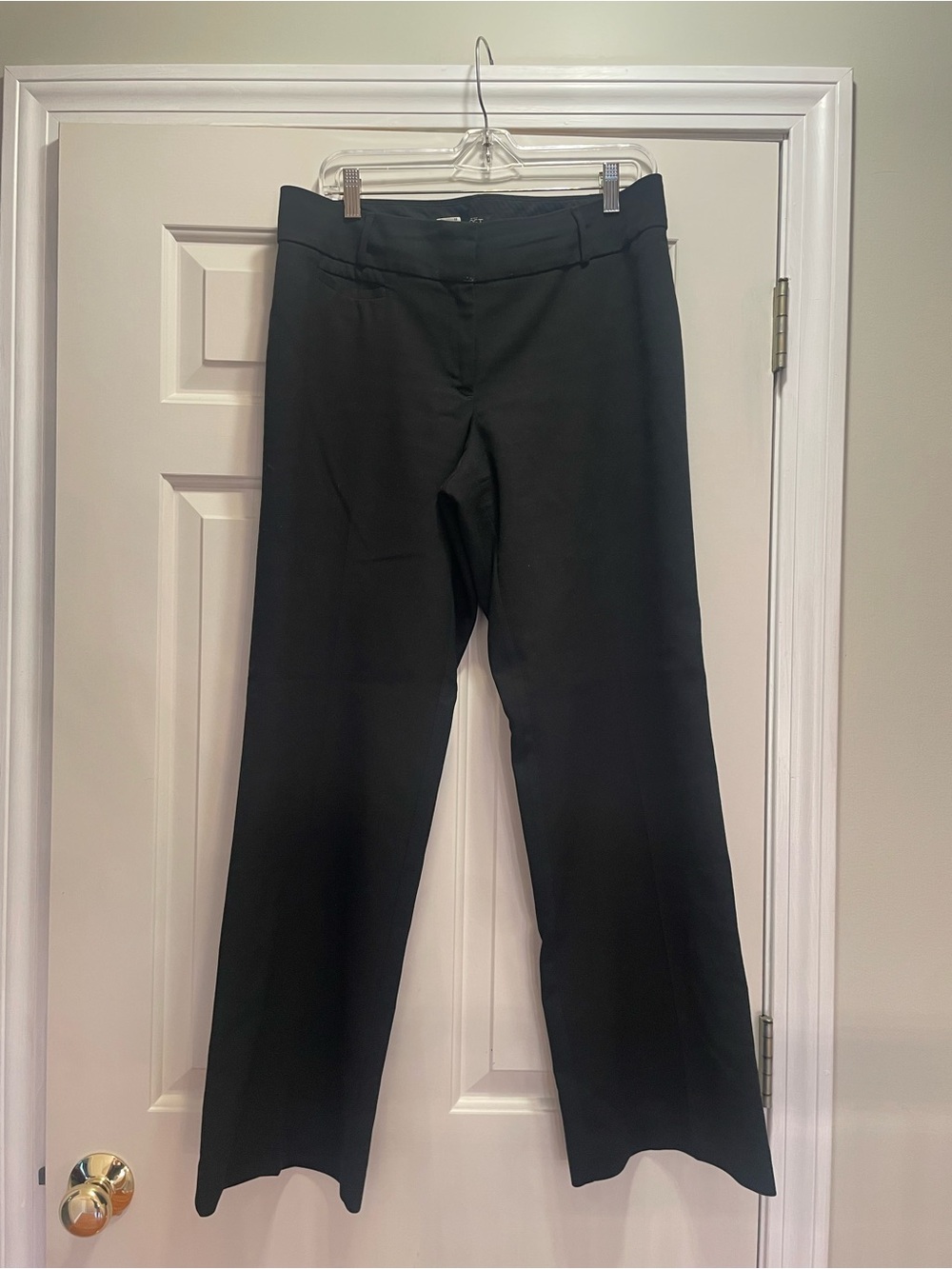 Loft Women's Black Wide-Leg Dress Pants